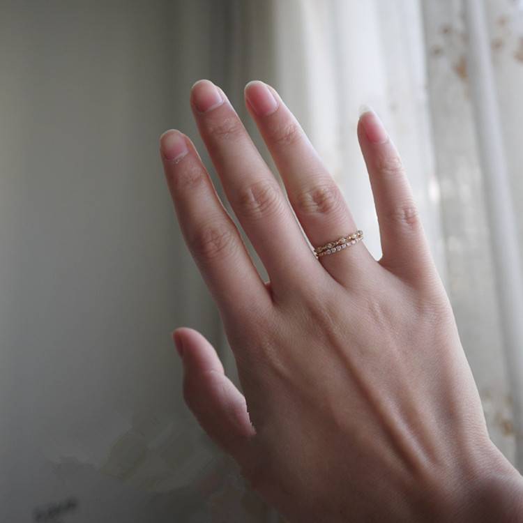 Papanese style S925 sterving 14K gold ring small fire