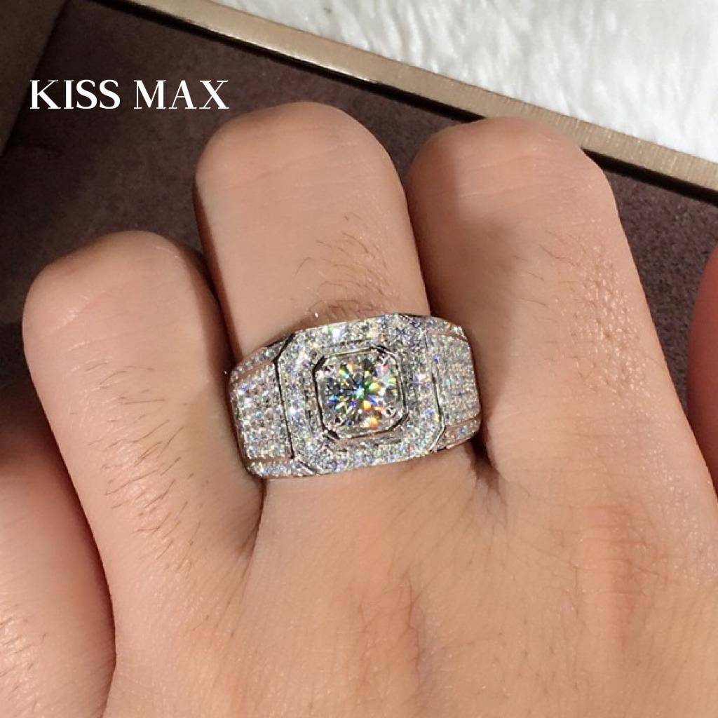KISS MAX full star men's ring luxurious high -end custom domineering ring