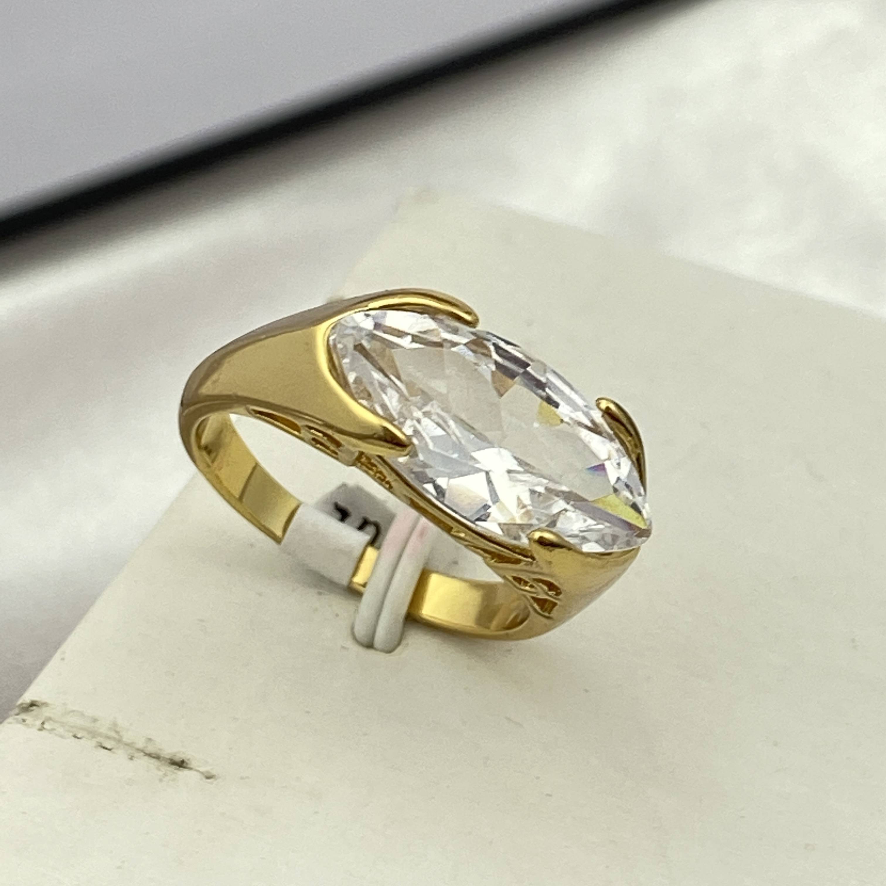 European and American jewelry jewelry vermiculite plating gold ring