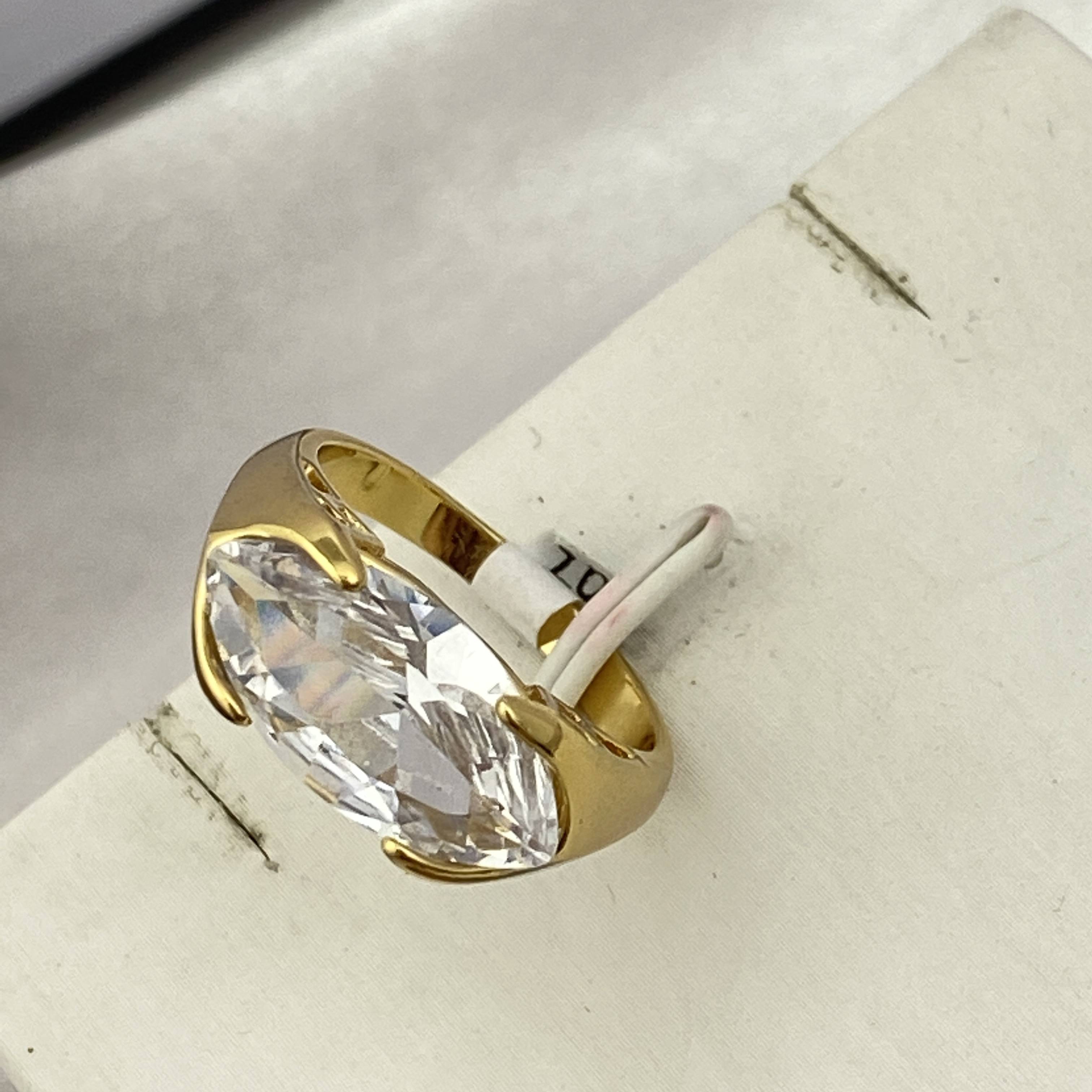 European and American jewelry jewelry vermiculite plating gold ring