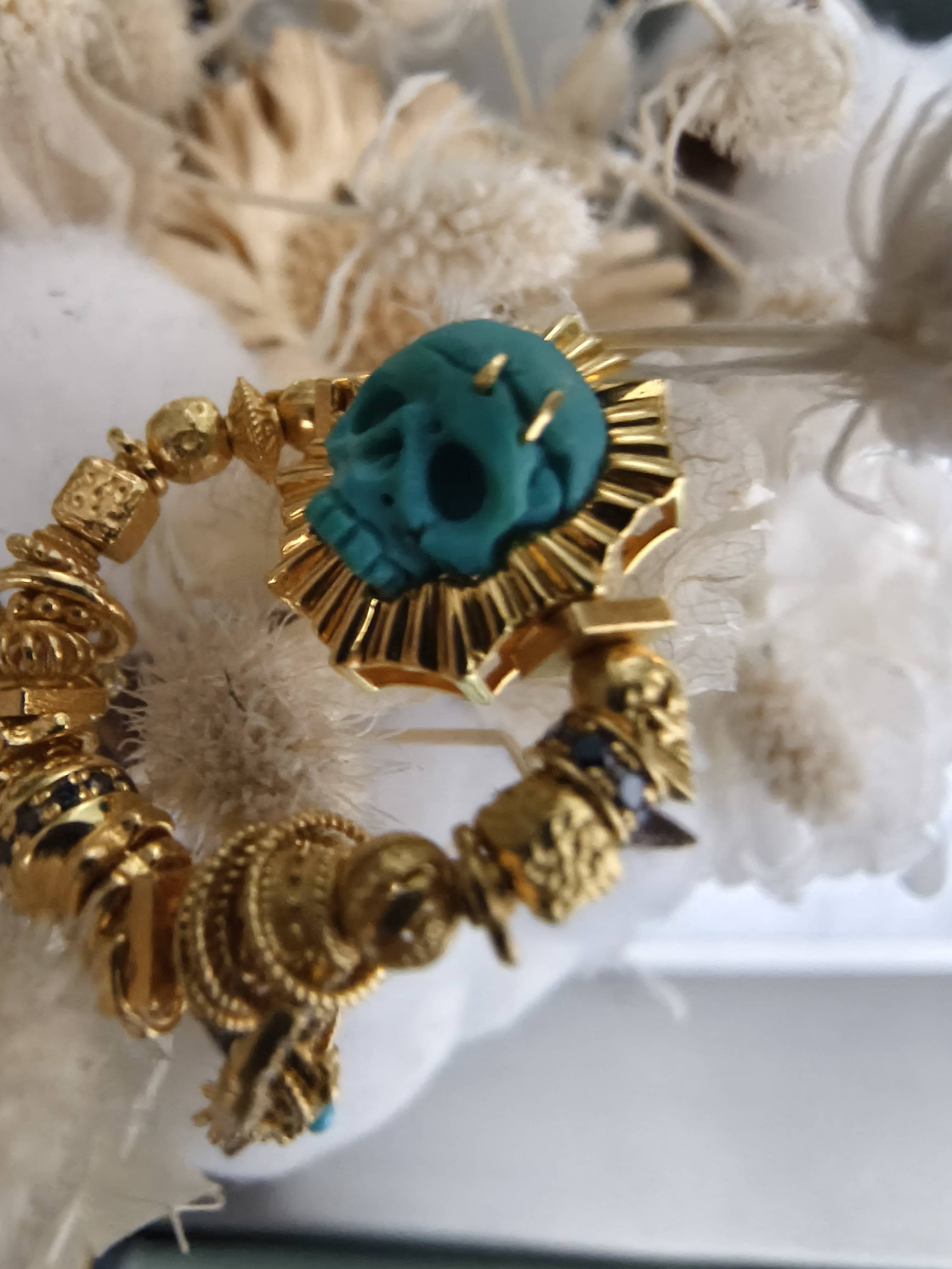 Don’t Late's Skeleton Bag Gold Ring Match Sharing