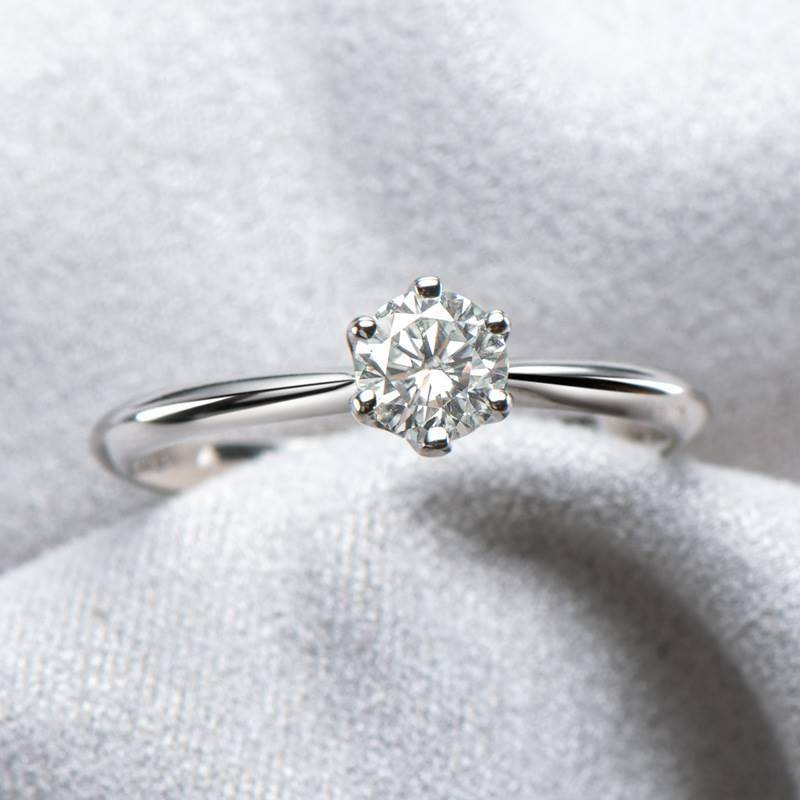 Shenzhen Xujia Jewelry Design Co., Ltd. hot -selling authentic D -color Mozang stone ring 0.5 carat classic