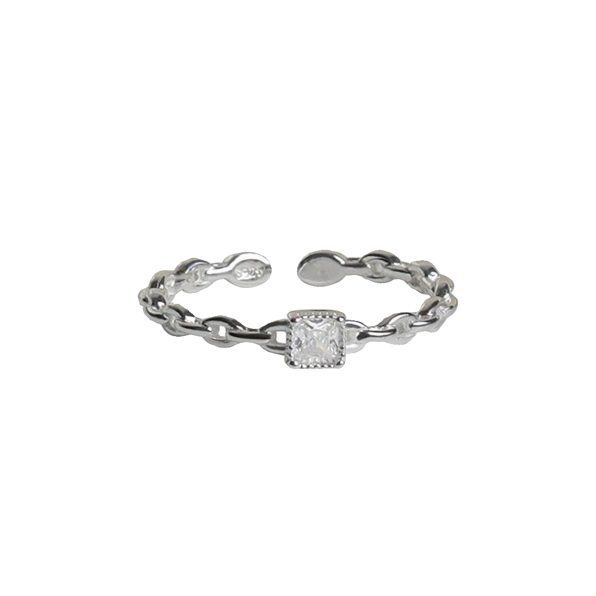 Outlets brand discount store withdrawn from the cabinet to pick up the leakage and luxurious silver rings outlets women's accessories