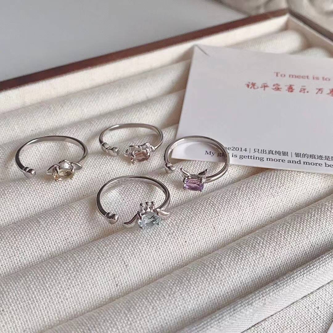 Cute Sanrio Cartoon Ring INS Sweet Nichenic Style Gentle, Exquisite Llea, Momasum Simplicity Map of Finger Precepts