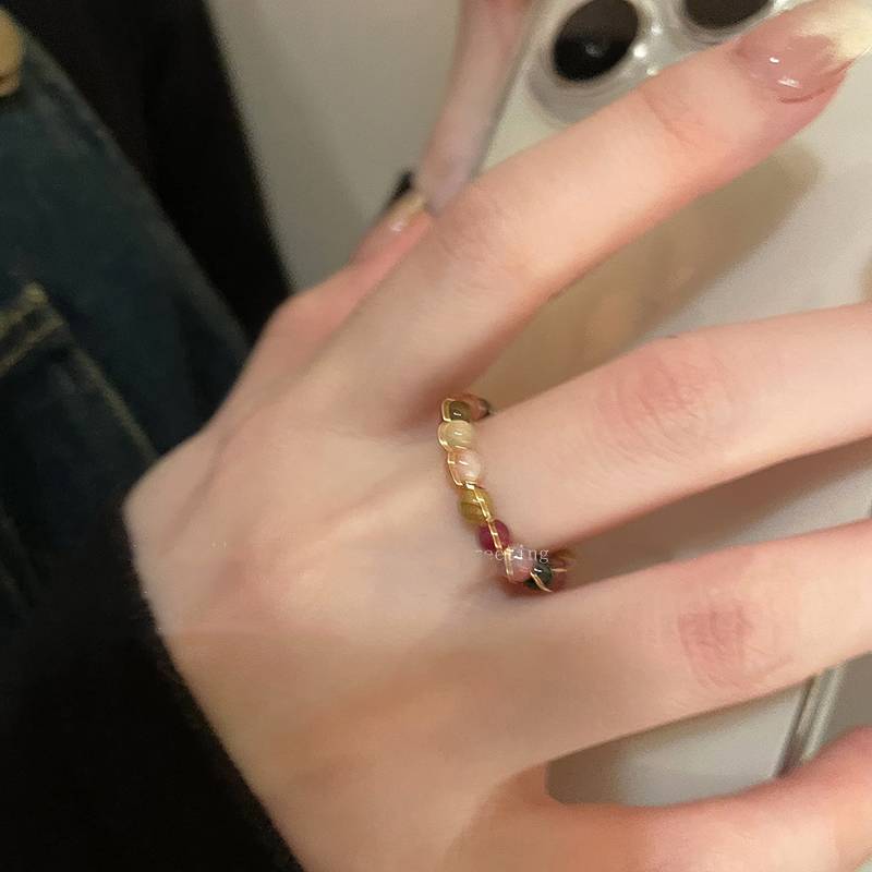 Retro tail ring opening index finger ring women's exquisite and unique cold air ring girls niche design advanced sensor ring