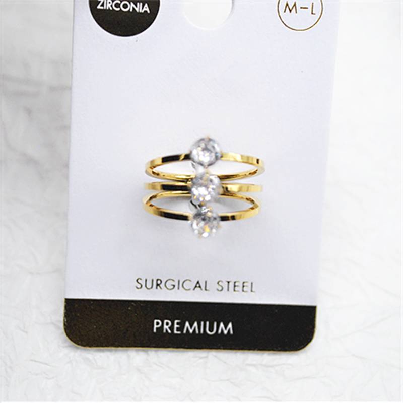 Qingdao Kanila jewelry European and American niche fashion ring women's exquisite high -end trendy design sense ring