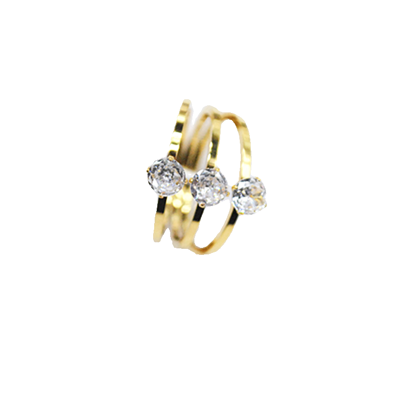 Qingdao Kanila jewelry European and American niche fashion ring women's exquisite high -end trendy design sense ring