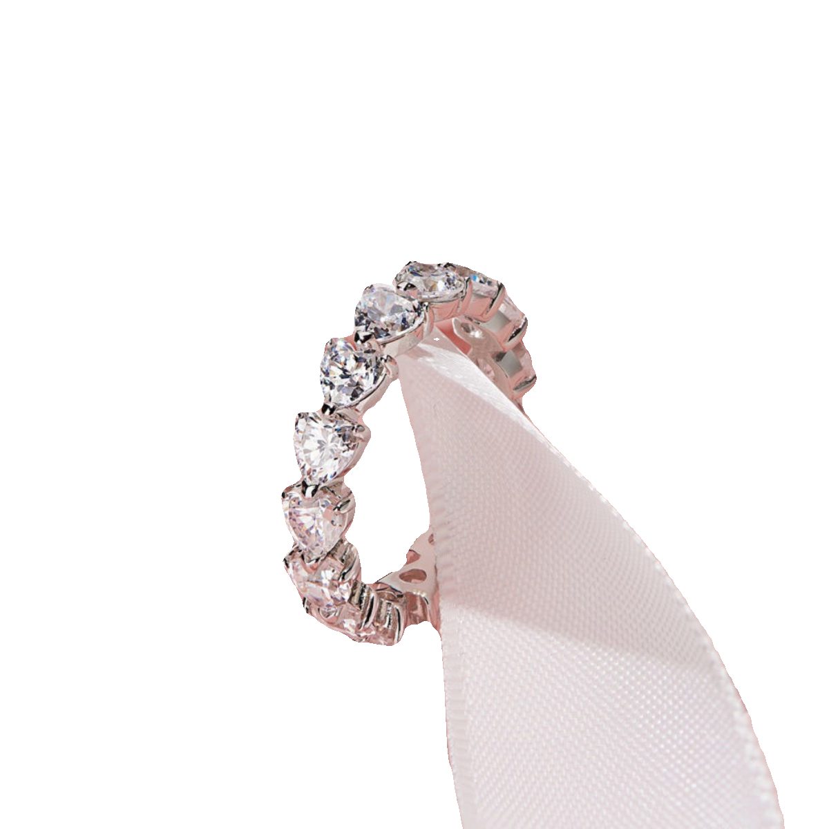 Niche design full diamond, luxurious atmosphere, wild temperament white diamond ring 0717