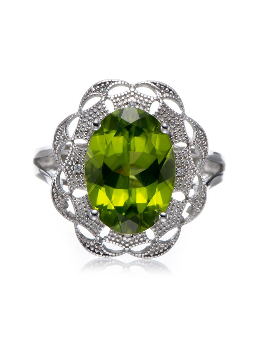 10x14mm olives 925 Silver Ring Wide Ring Women's Women's Wide Retro Jewelry Japanese Korean Version