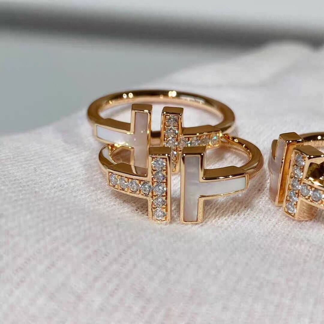 2023 new light luxury white -fingerry rings female INS niche design level sensor stacking stacking