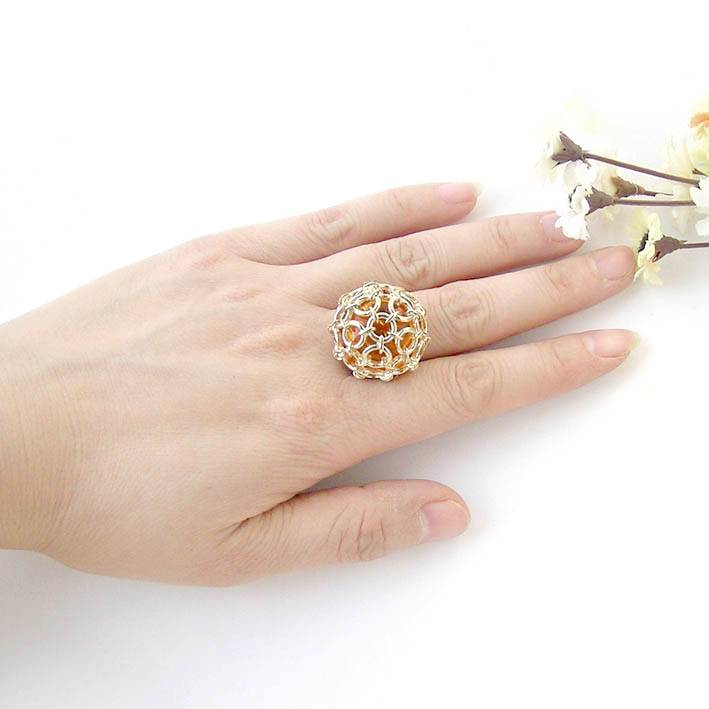 Jewelry Personalized Amber Sensory Gold Network Hydrated Ring/Ring (Special Promotion)