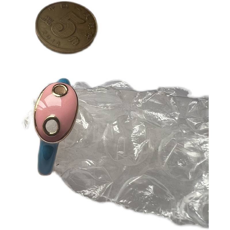 A1 Simple and versatile, popular temperament, fashion dripped pork pig nose ring fingers ring female
