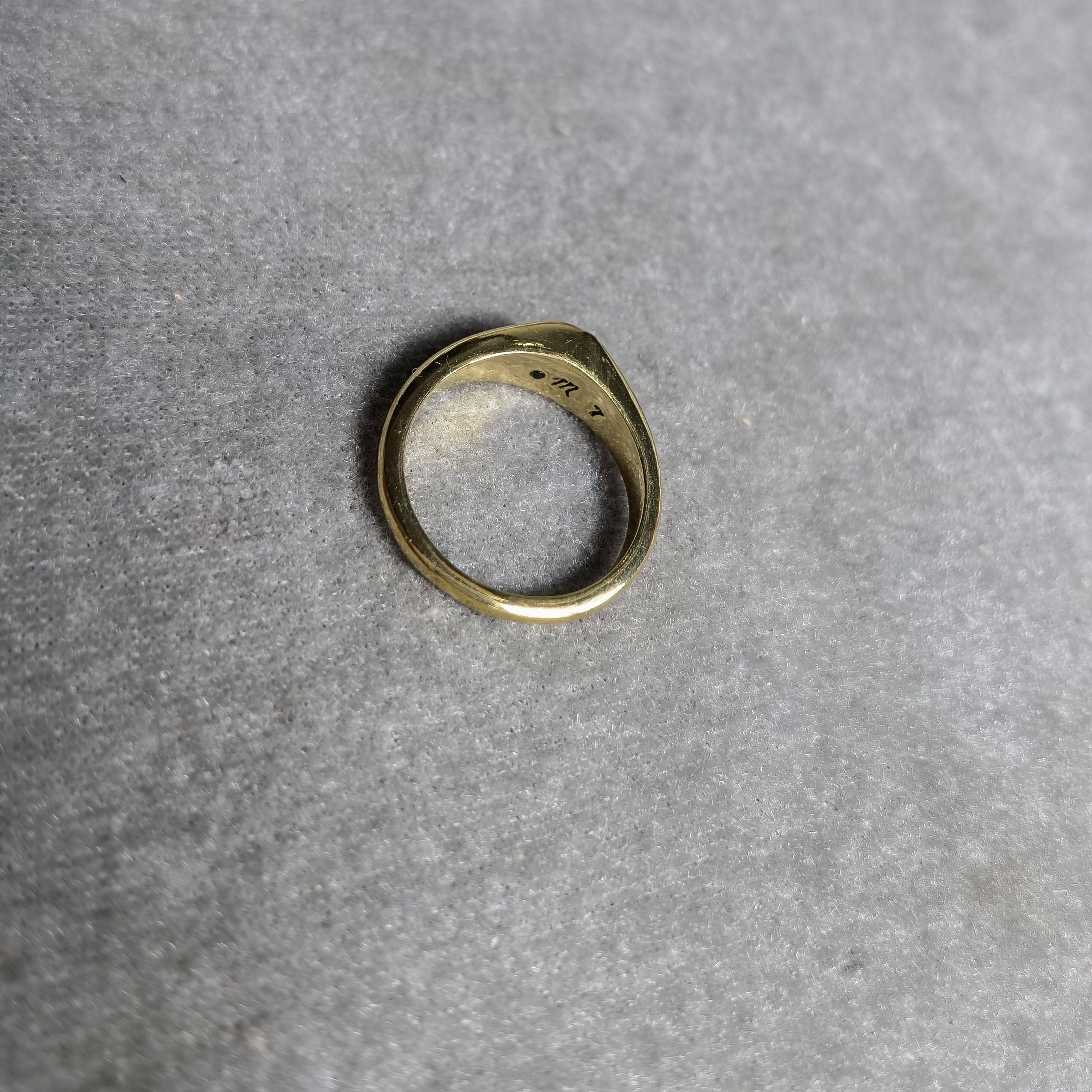 Playing True Gold Small M Ring 315