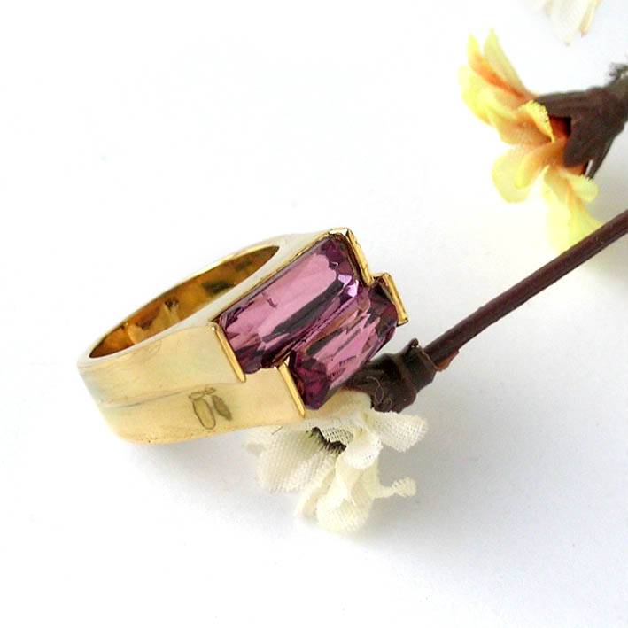 Jewelry personality is simple and chic purple gem ring/ring (special offer)