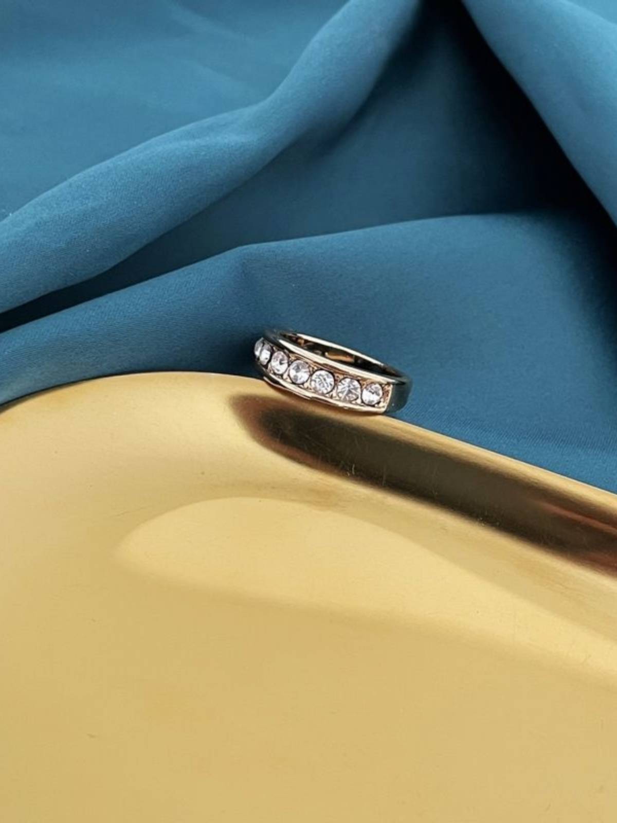 S15 Qingdao Jewelry Japan and South Korea, Korean Gold, Full Diamond Diamond Boutique Aesthetic, Simple Showang Gang Fengqin Ring Woman