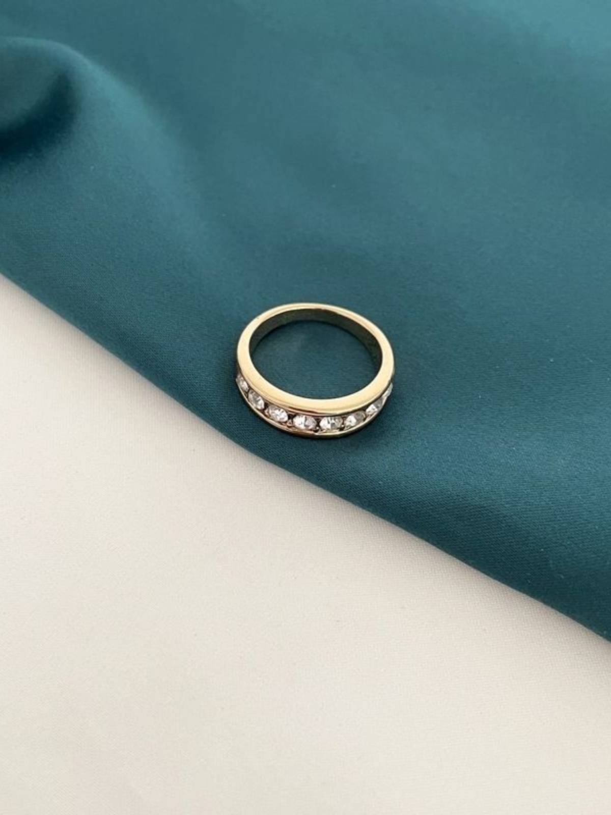 S15 Qingdao Jewelry Japan and South Korea, Korean Gold, Full Diamond Diamond Boutique Aesthetic, Simple Showang Gang Fengqin Ring Woman
