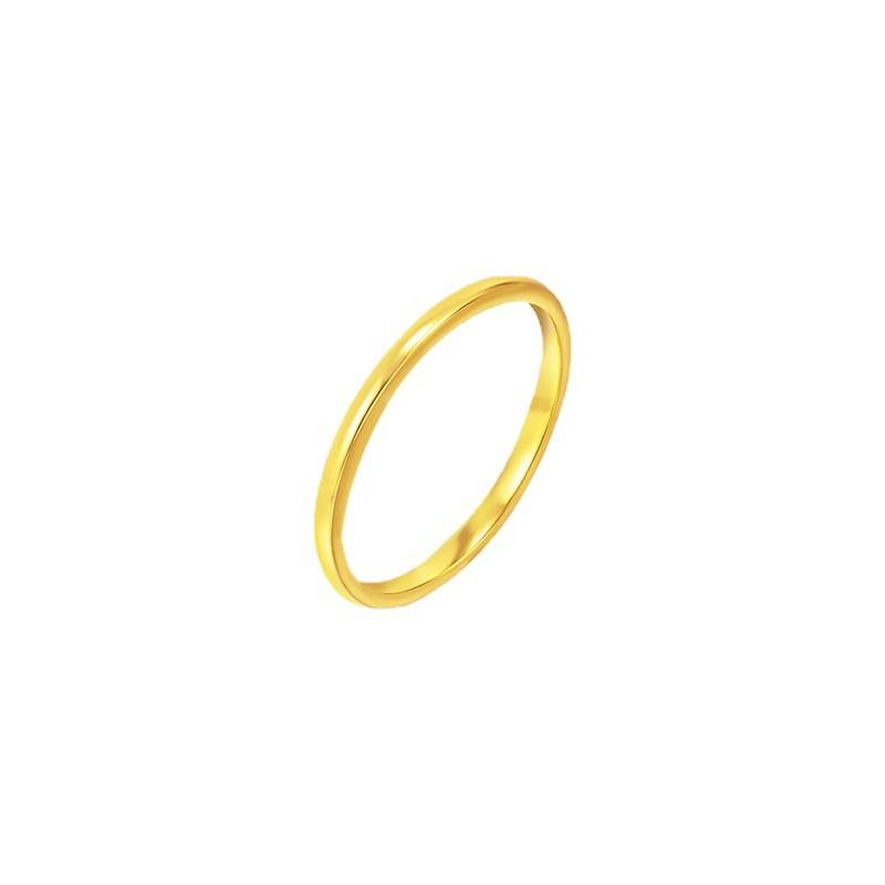 High -end jewelry simplicity INS plated 24K golden personality cold air light wind men's ornamental light surface element ring women