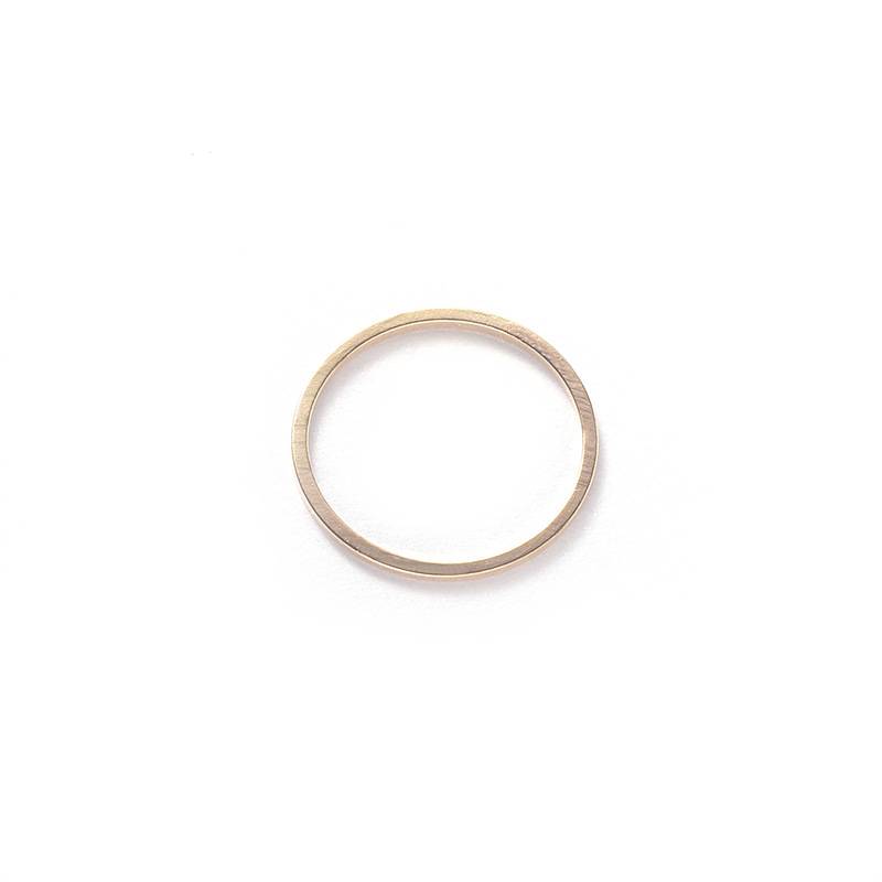European and American jewelry polishing copper rings Aesthetic joint Finger ring women simple closed mouth single ring