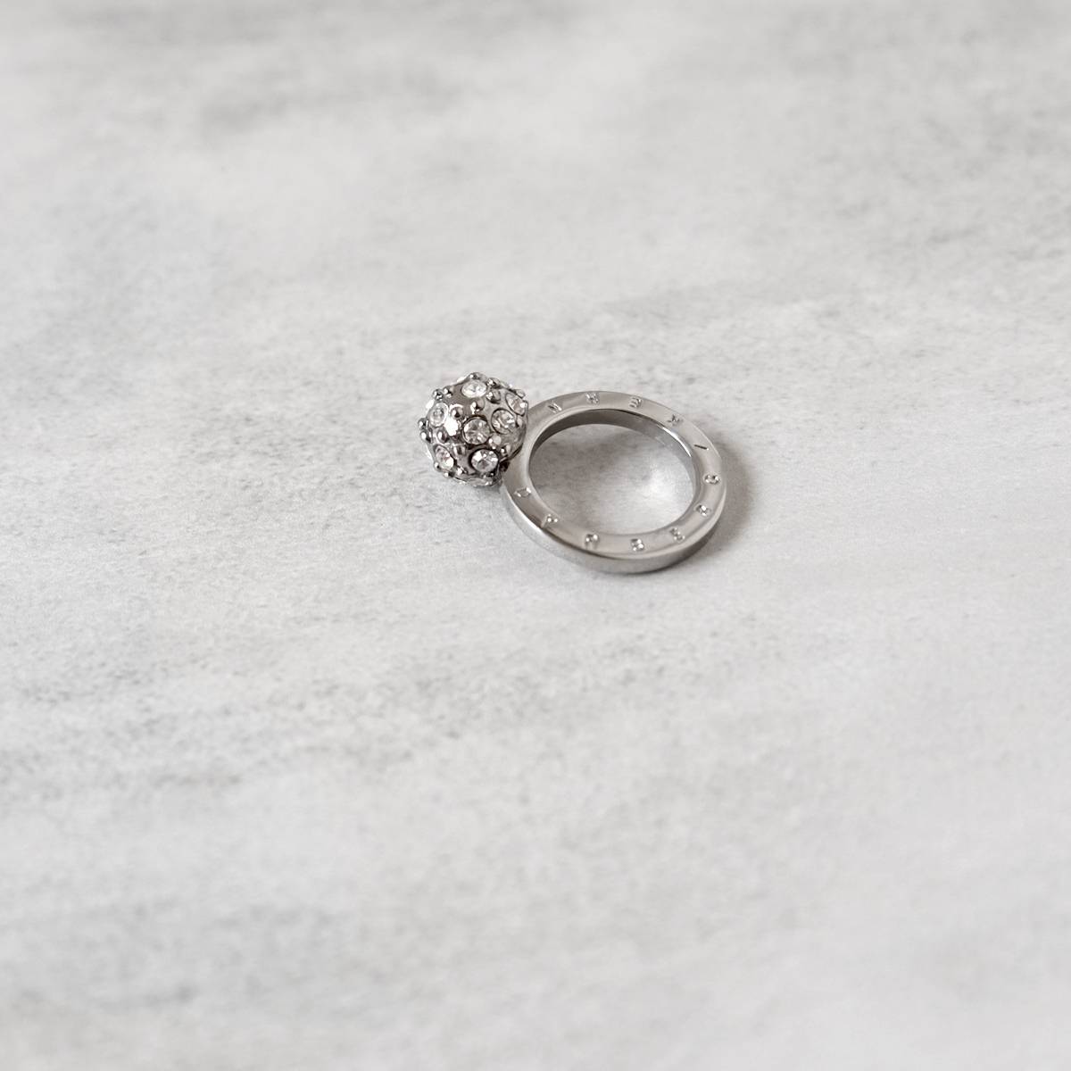 Drilling the ball ~ Metal texture ring/jewelry