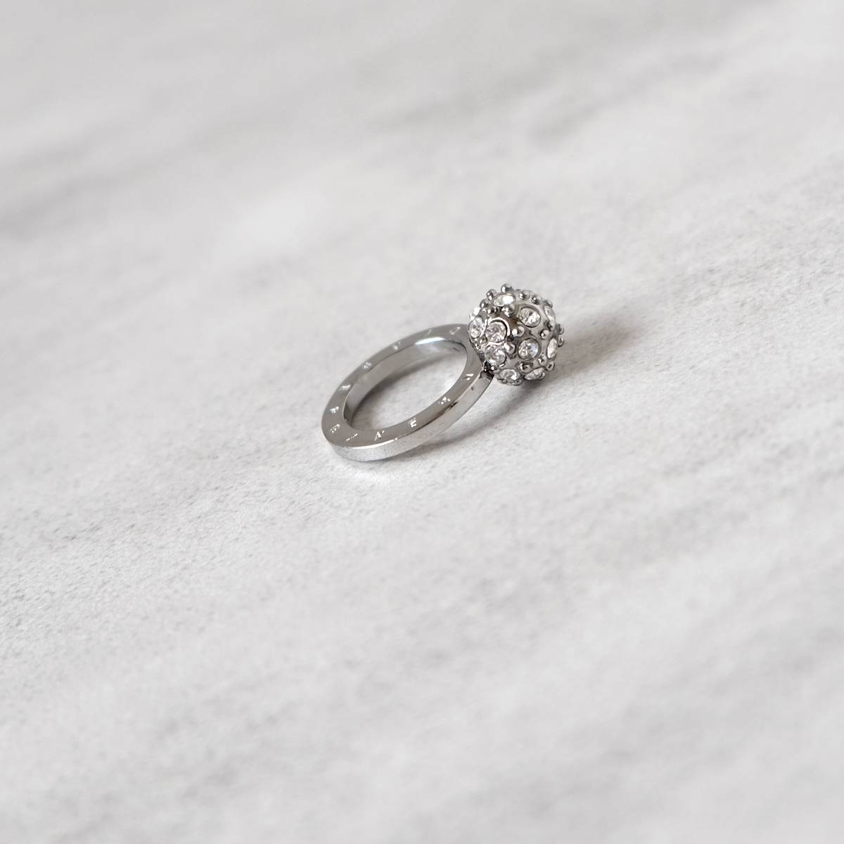 Drilling the ball ~ Metal texture ring/jewelry