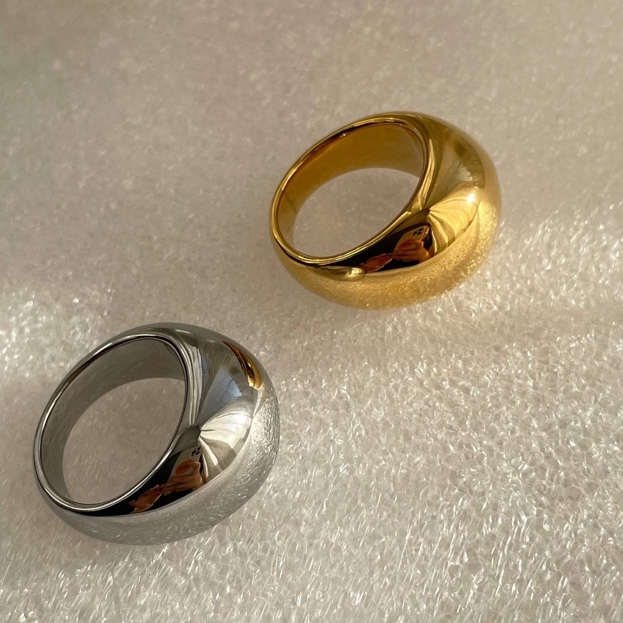 Beauty ~ Can not wash the colorful niche, gold and silver retro, foreign qi, generous quality, European and American exaggerated rings women
