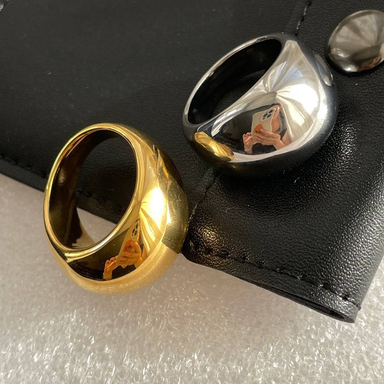 Beauty ~ Can not wash the colorful niche, gold and silver retro, foreign qi, generous quality, European and American exaggerated rings women
