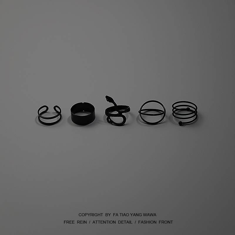 Clockwork!5 pieces!Snake Dark Ring