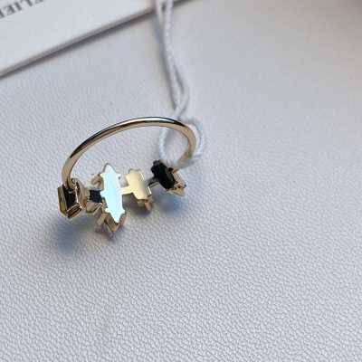 Export simplicity temperament residue so color gemstone ring light gold -colored wild ring ring accessories