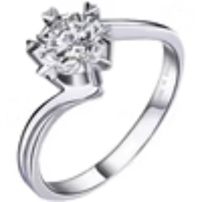 D Seda Mosan Stone diamond ring 30 minutes 50 points 1 carat sterling silver really seeking marriage ring gem diamond platinum as love
