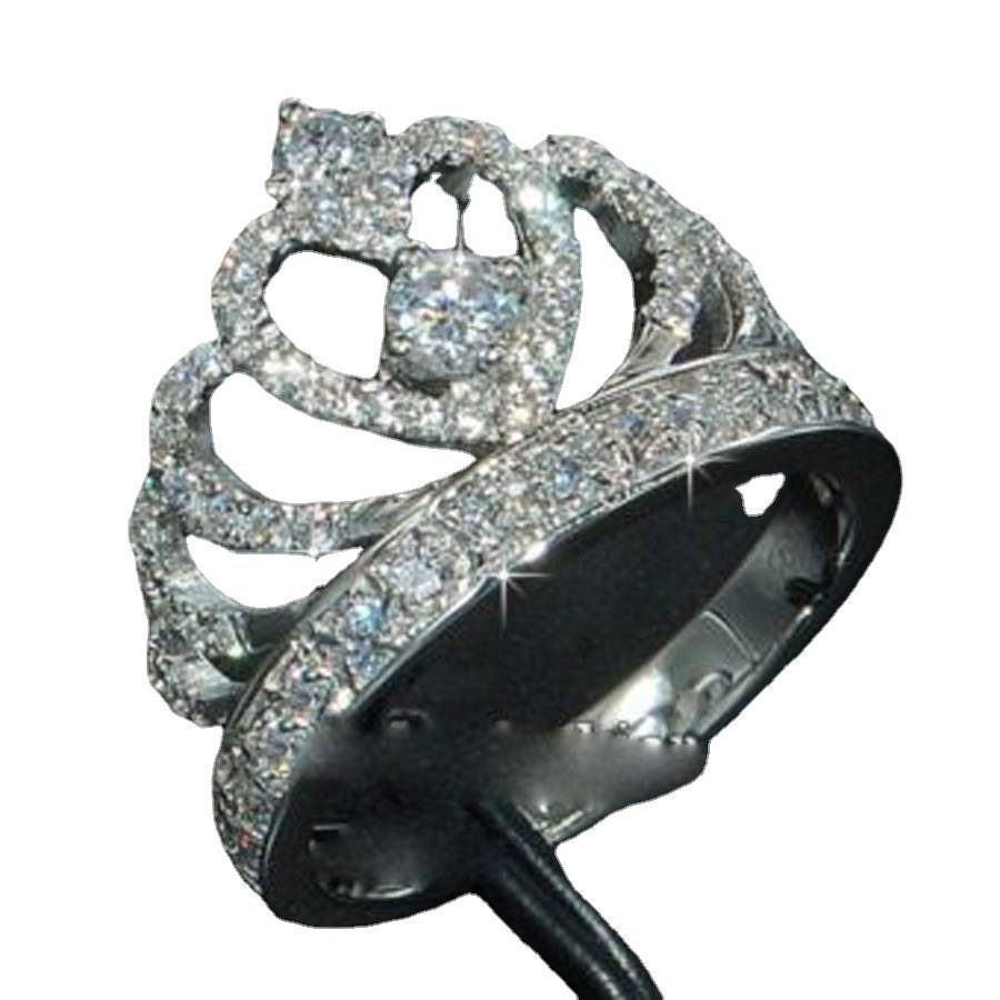 Cross -border supply Fashion silver jewelry ring rings in Europe and the United States creative hand ornaments.