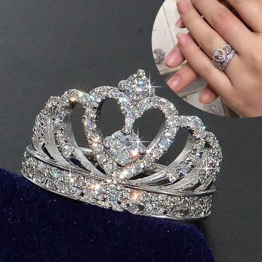 Cross -border supply Fashion silver jewelry ring rings in Europe and the United States creative hand ornaments.