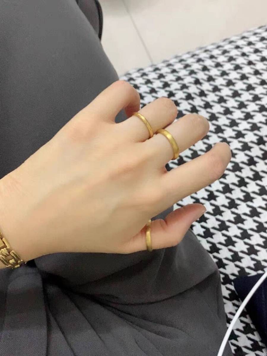 Old -style gold ~ ancient method inherit the fog -surface high -fidelity color Korean simplicity Chinese style classical and elegant intellectual versatile rings