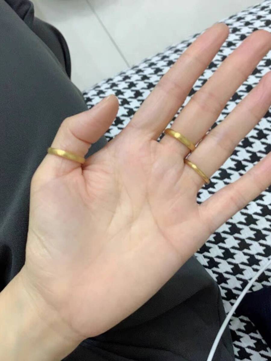 Old -style gold ~ ancient method inherit the fog -surface high -fidelity color Korean simplicity Chinese style classical and elegant intellectual versatile rings