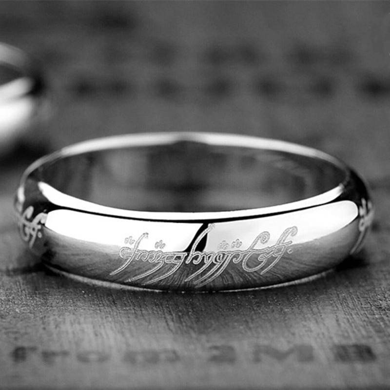European and American movie Lord Rings Hobbit Ring Ring Wang Titanium Steel Ring Male/Female/Couple Stainless Steel Sender