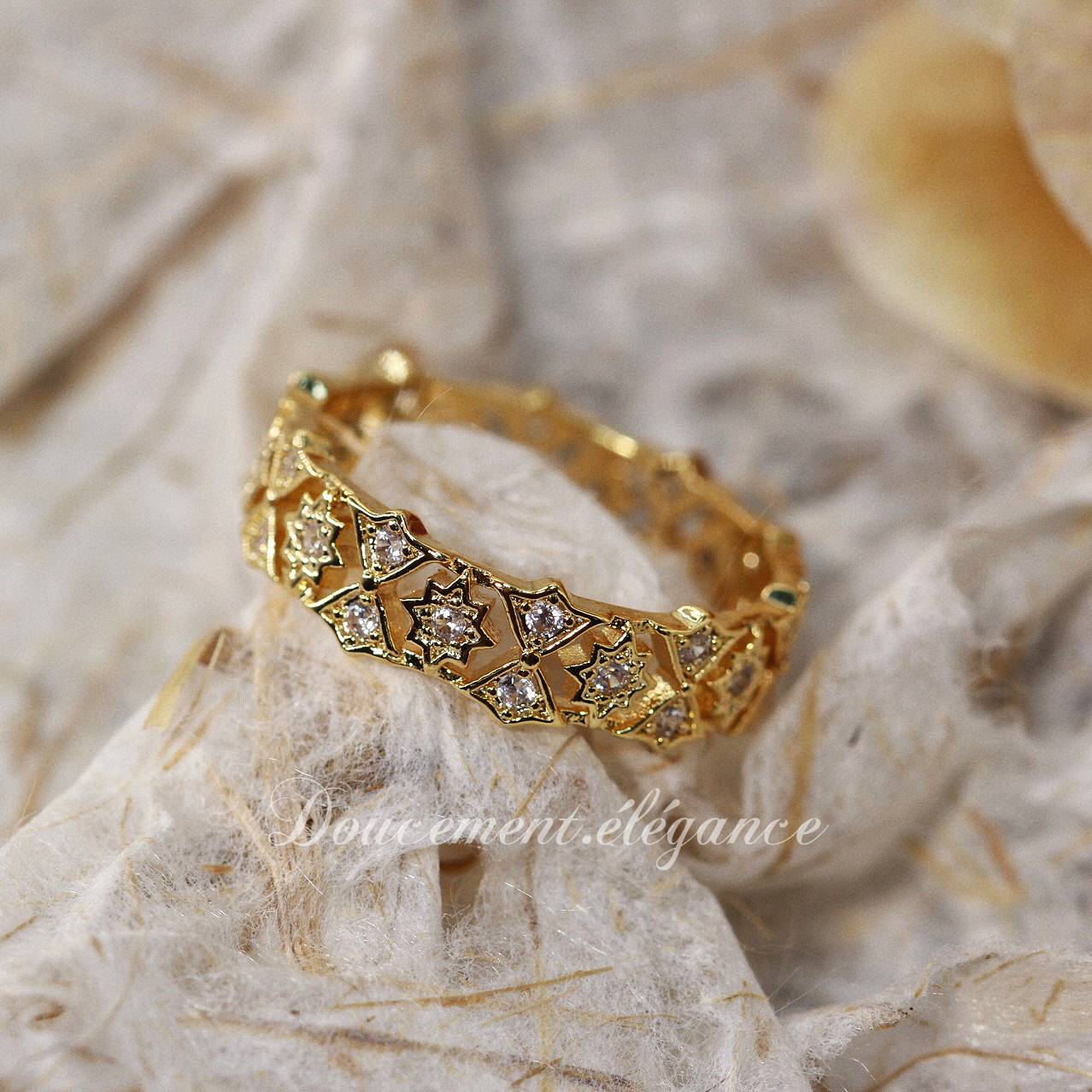 "Rare Limited" Taona Town Agete Japanese Light luxury Ginza retro court niche ring girl