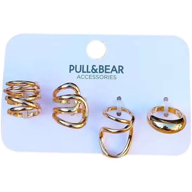 31 European and American irregular design sense ring women's index finger ring with Fan Chaoxin circle fashion new jewelry