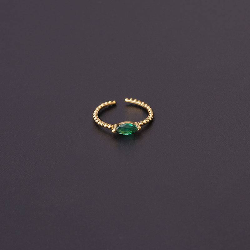 Hengson Simple Colorful Horse Eye Clevey Ring European and American hand accessories adjustable opening ring finger fashion jewelry