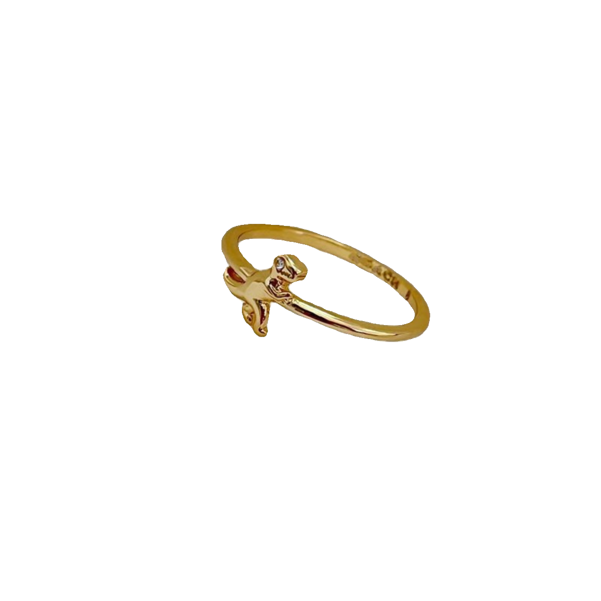 European and American fashion natural animal gold cute little dinosaur modeling ring jz8