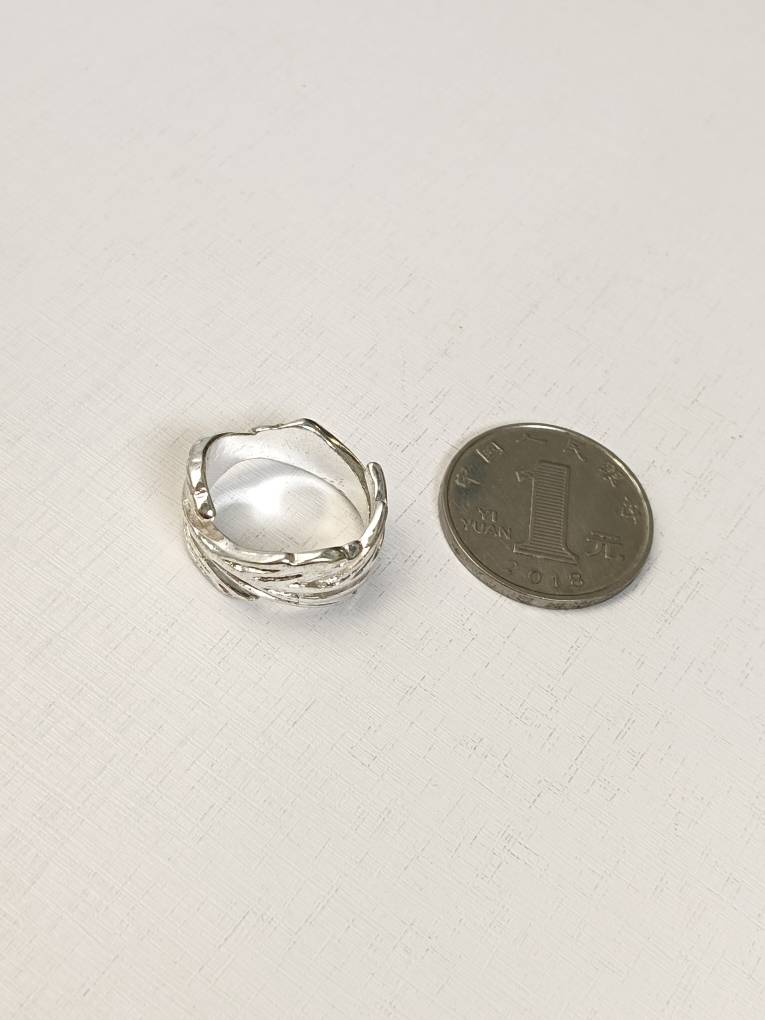 Settles for free -shipping personalized leaves, European and American style alloy original single special rings 231211