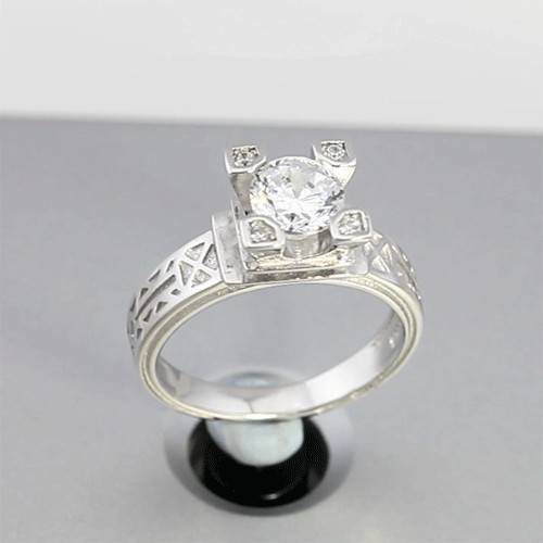 Paris Eiffel INS Ring Women's Advanced Iron Tower Diamond Ring Copper Jewelry
