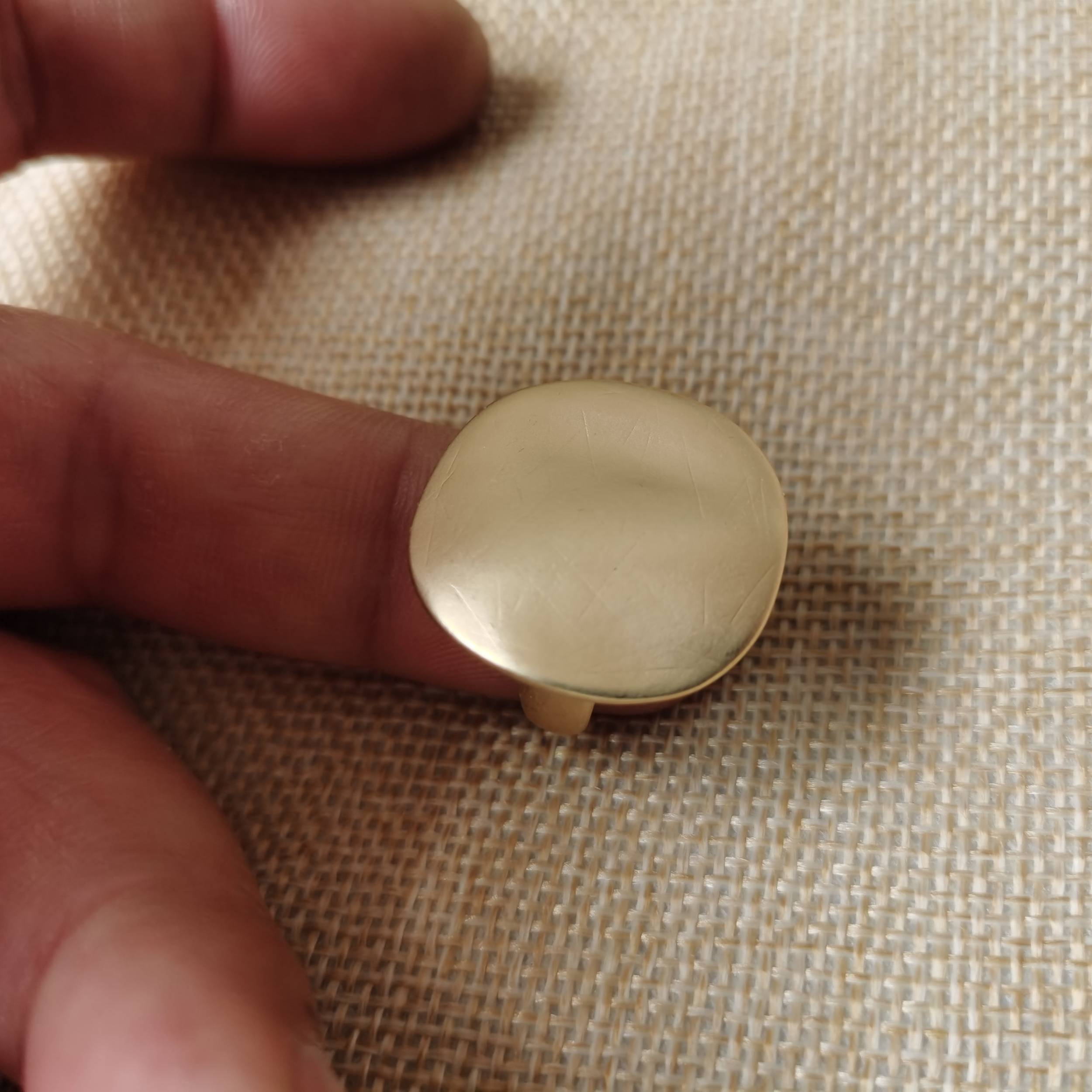 Qingdao jewelry ring punk's trend fashion, simple personality bump surface irregular light, no light gold ring