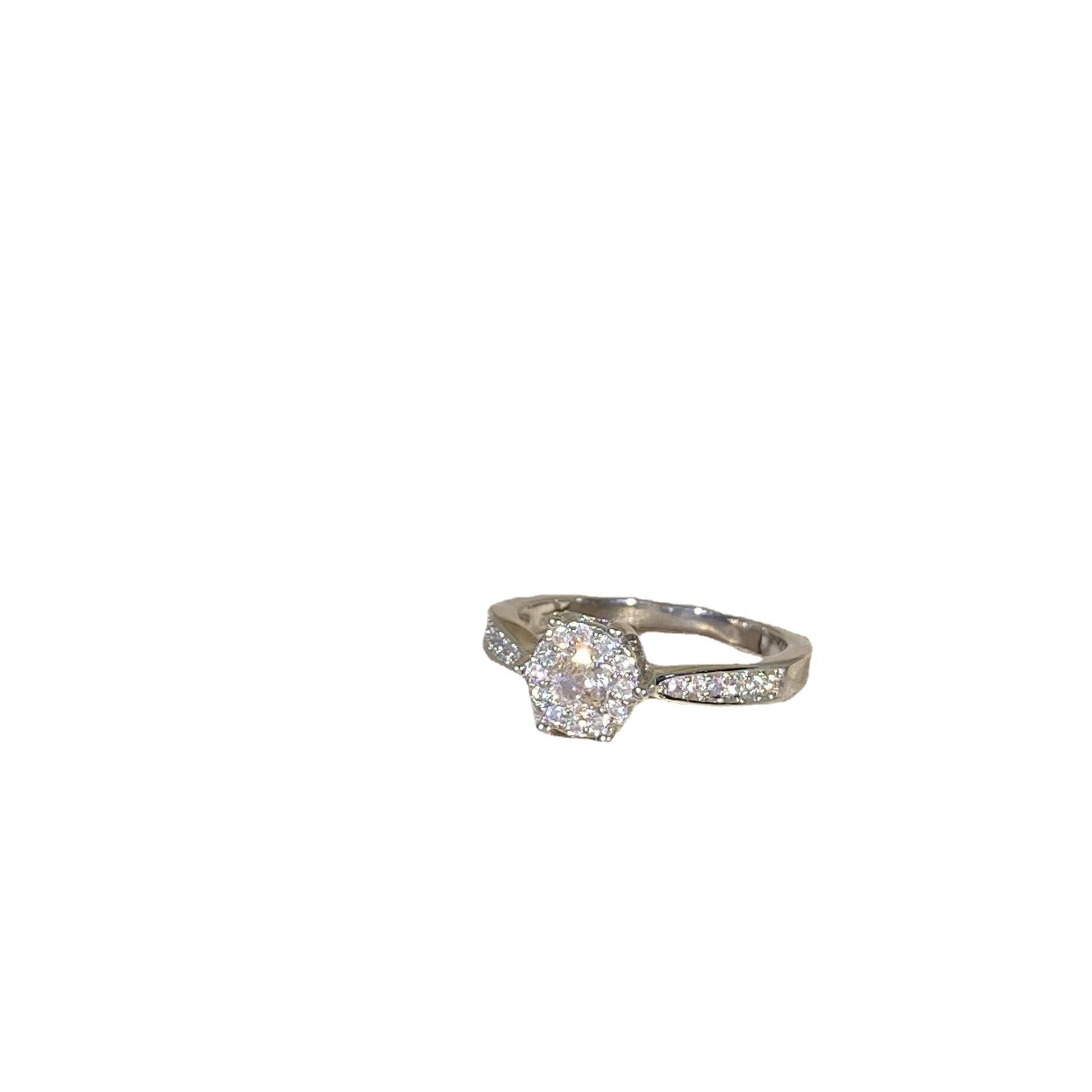 Cross -border jewelry Korean version of wedding ring eight -hearted eight arrow simulation diamond ring ring women couples creative proposal marriage