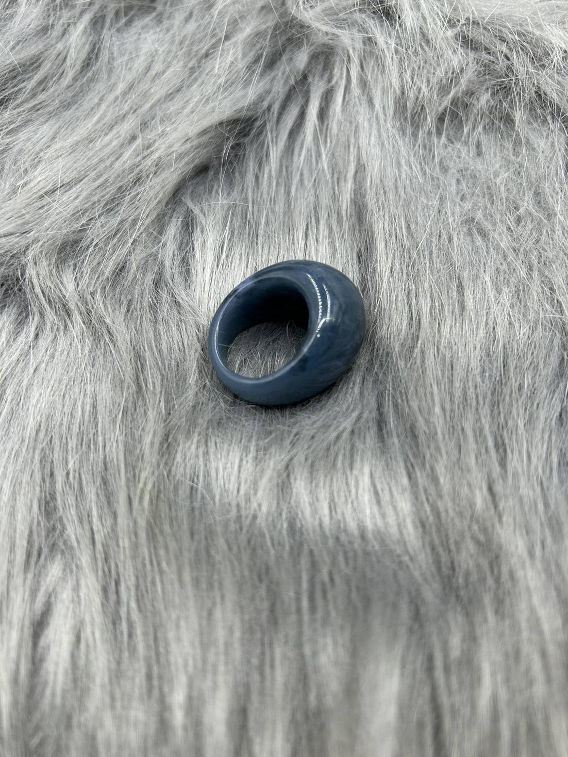A303 Love Nothing Jewelry Resin Mixed Color Smok Blue Ring