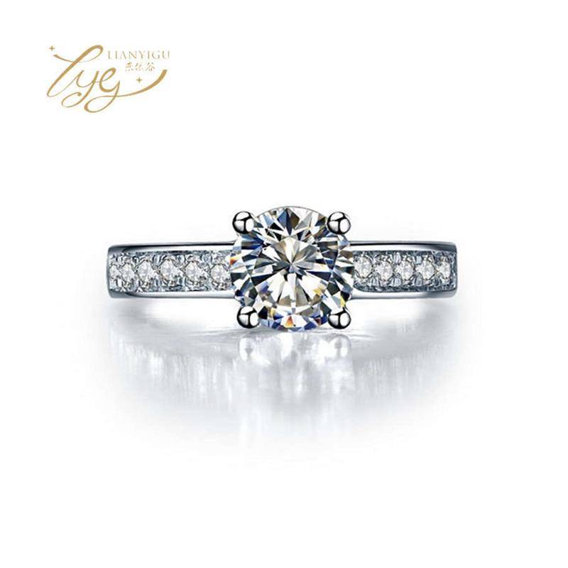 Jewelry European and American wedding rings Four -claws a ring female eBay almighty -selling hot -selling simplicity round diamond ring