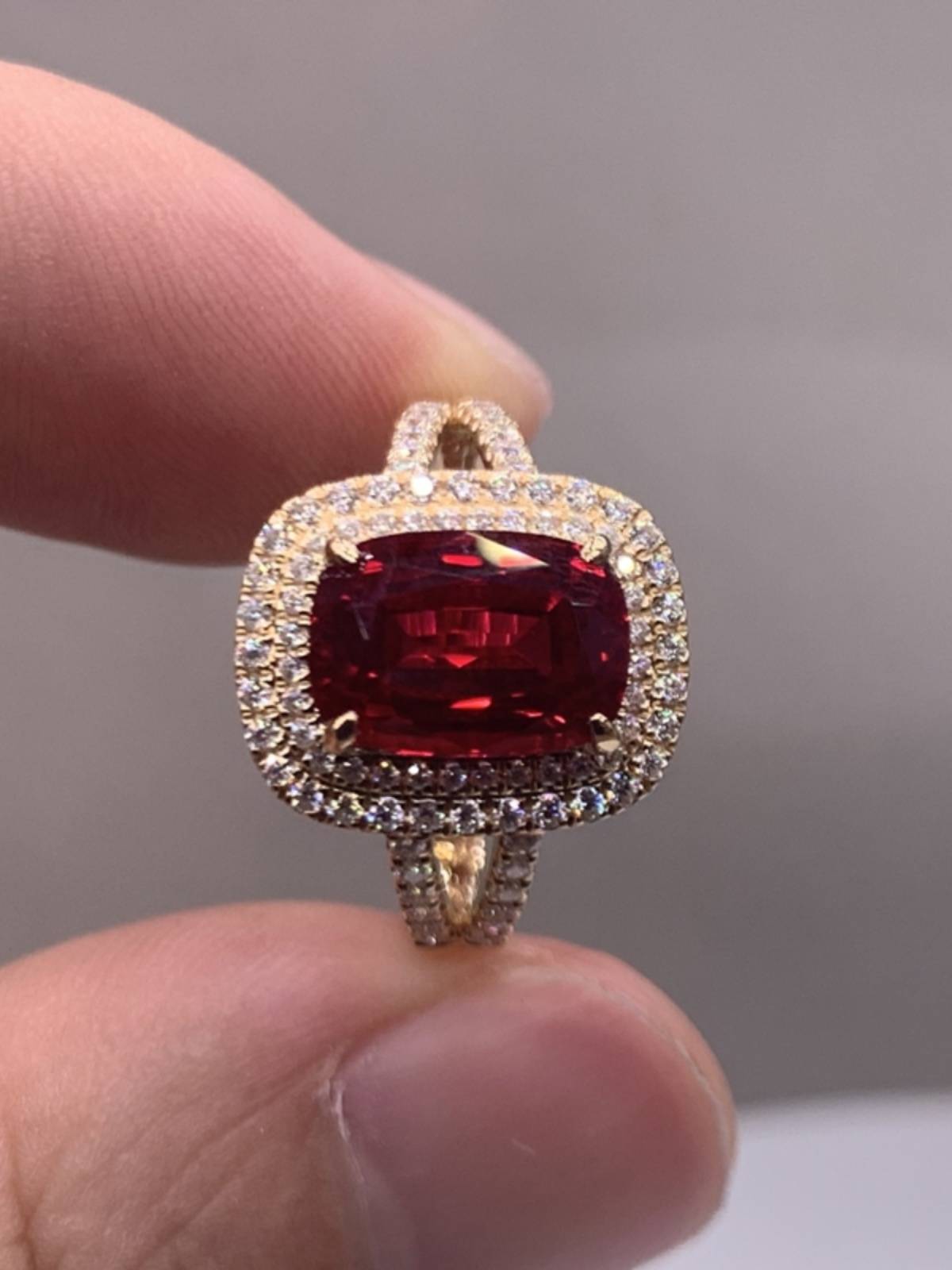 Cultivate ruby rings female 18K gold, white gold, gold rose golden noble temperament color treasure sapphire ring female
