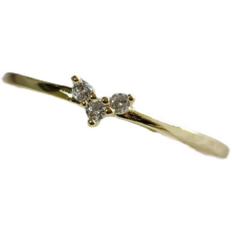S925 sterling silver plated 14K gold Platinum women's ring tail ring ring Japanese