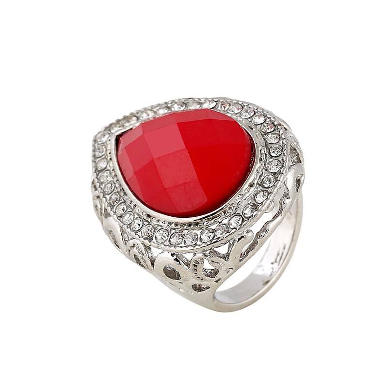 Speed Store Explosion European and American Series Ring Exaggerated Jewelry Plash Diamond Crystal Crystals