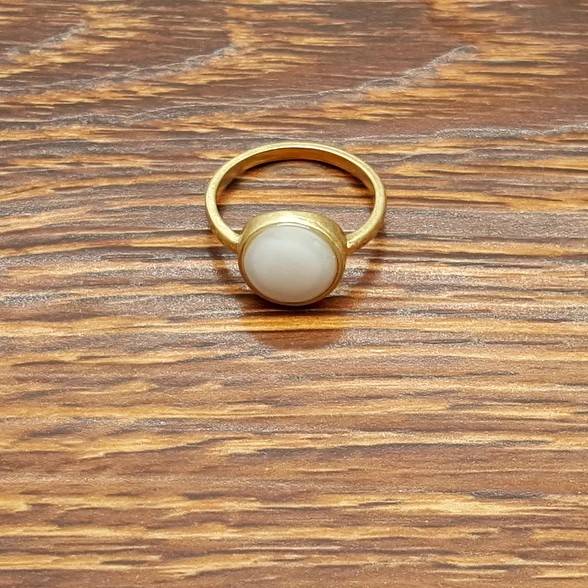 European and American original single brands natural rare shells shells, female literature and art fan, simple versatile small ingenious ring rings