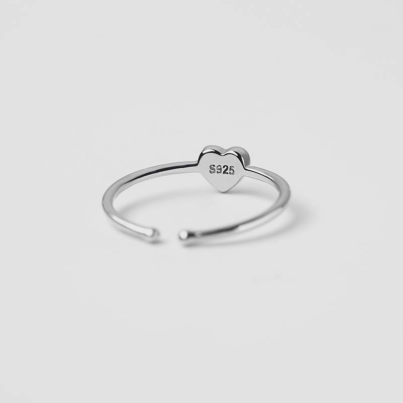 Red Love Ring Female Korean Edition Exquisite Peach Heart Ring Small Fresh temperament Personal Jewelry Manufacturer