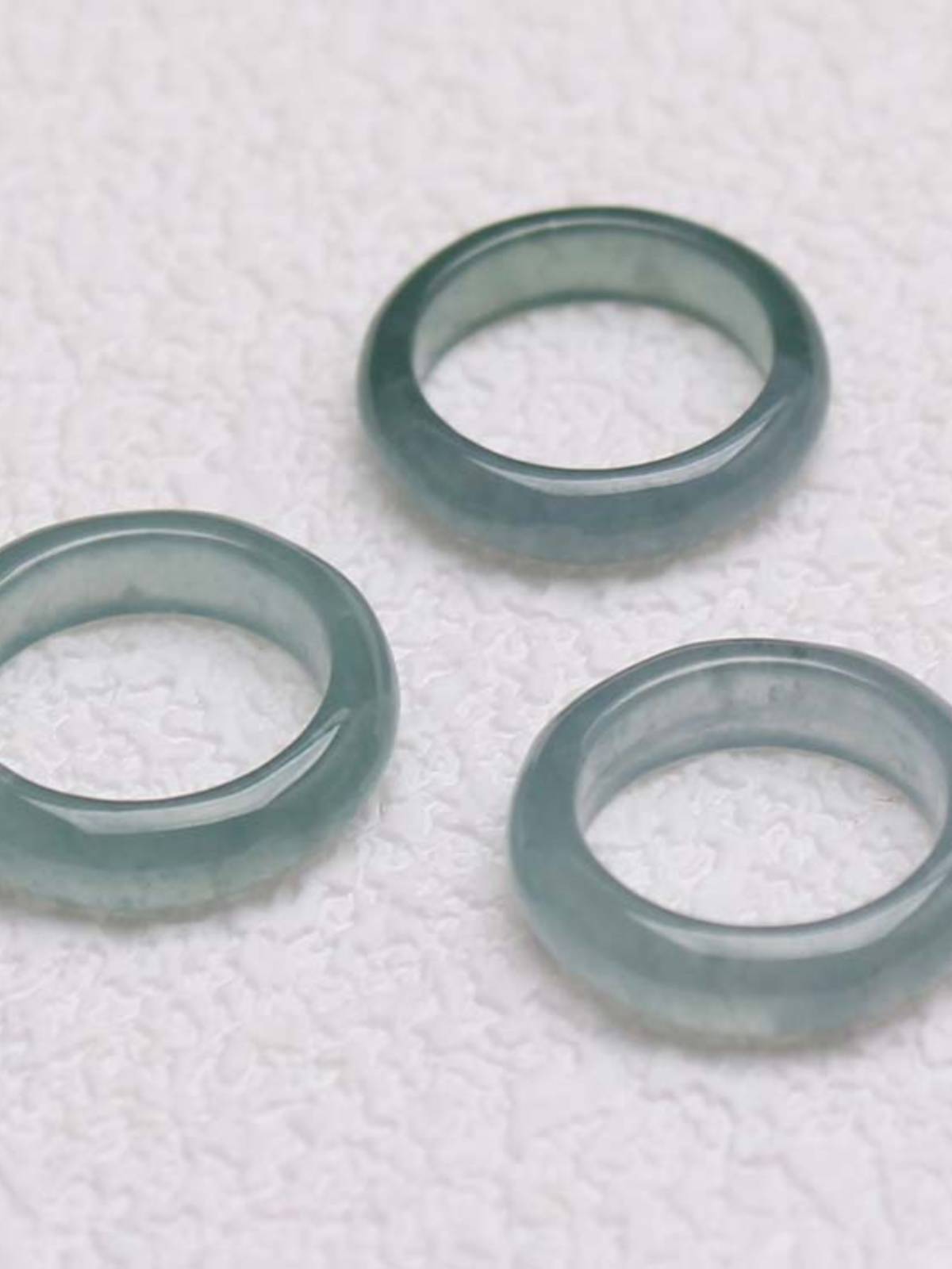 2541A Cargo Blue Water Emerald Ring Ring Ring DIY handmade beaded accessories small pendant